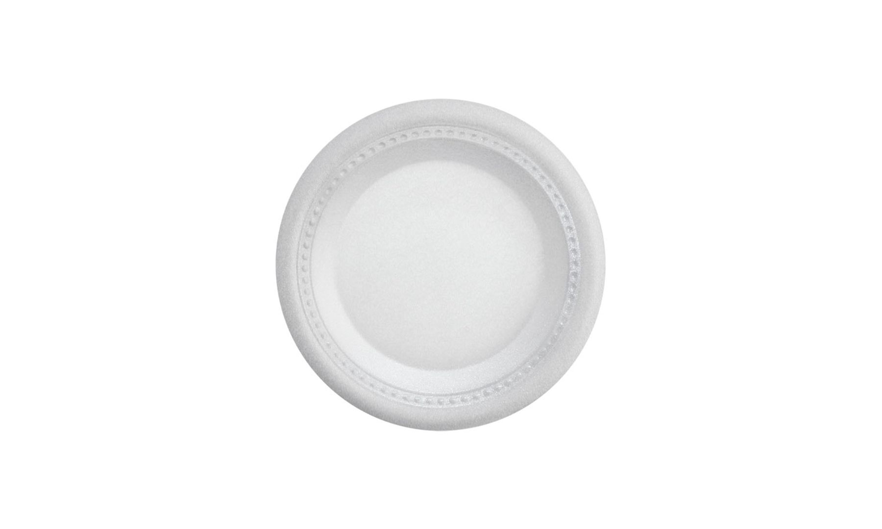   V. PLATO PANDO ESPUMADO 20 CM BLANCO - PQ X 20 UND 