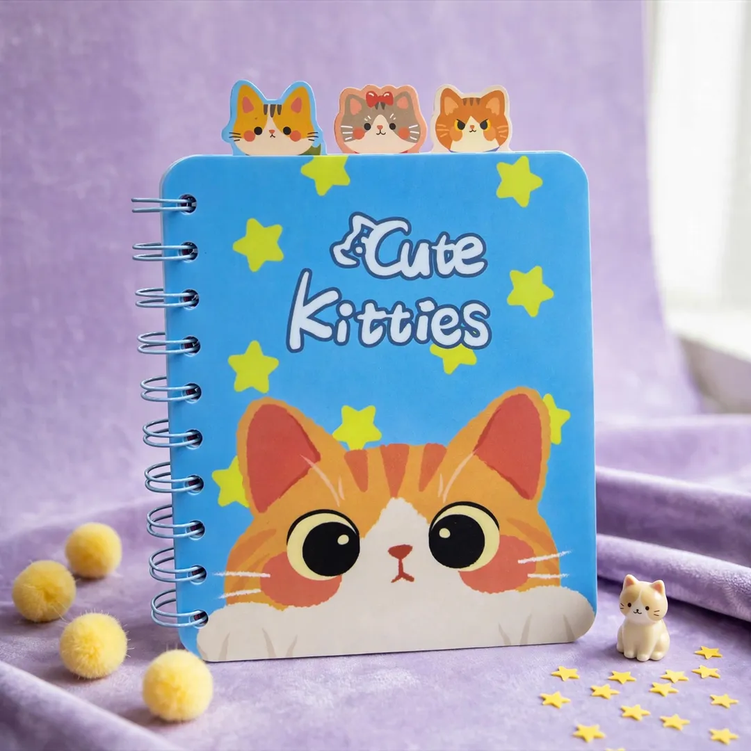 LIBRETA GATITOS CON SEPARADORES