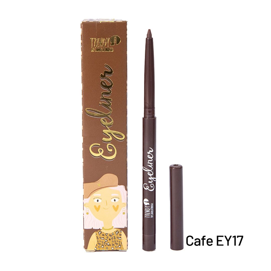LAPIZ DE OJOS RETRACTIL CAFE TRENDY