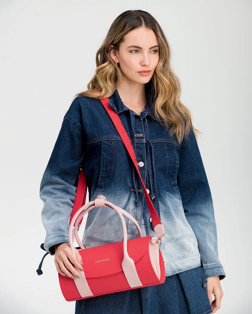 CARTERA CHARLOTTE ROJO X ROSA