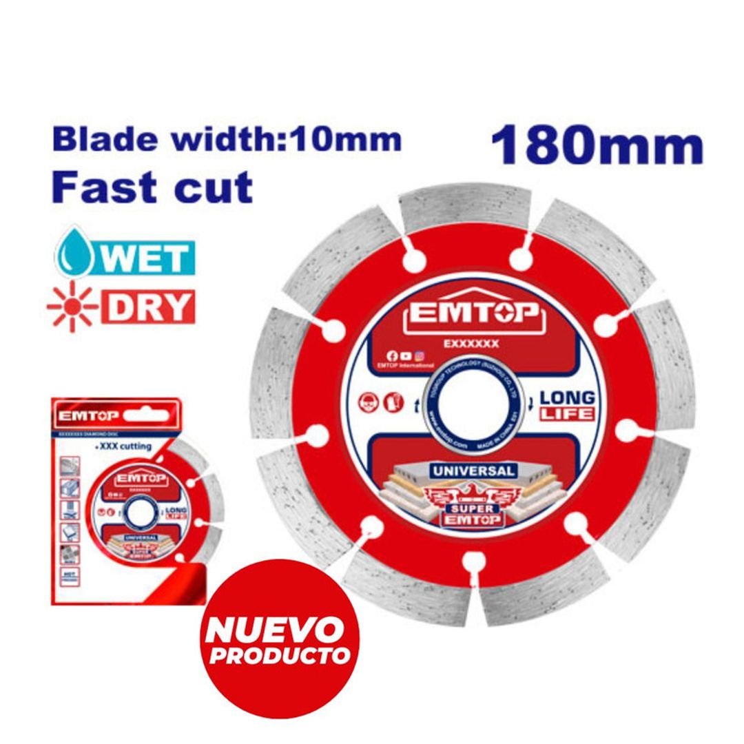 EMTOP DISCO 7" DIAMANTADO SEGMENTADO SUPER EMTOP