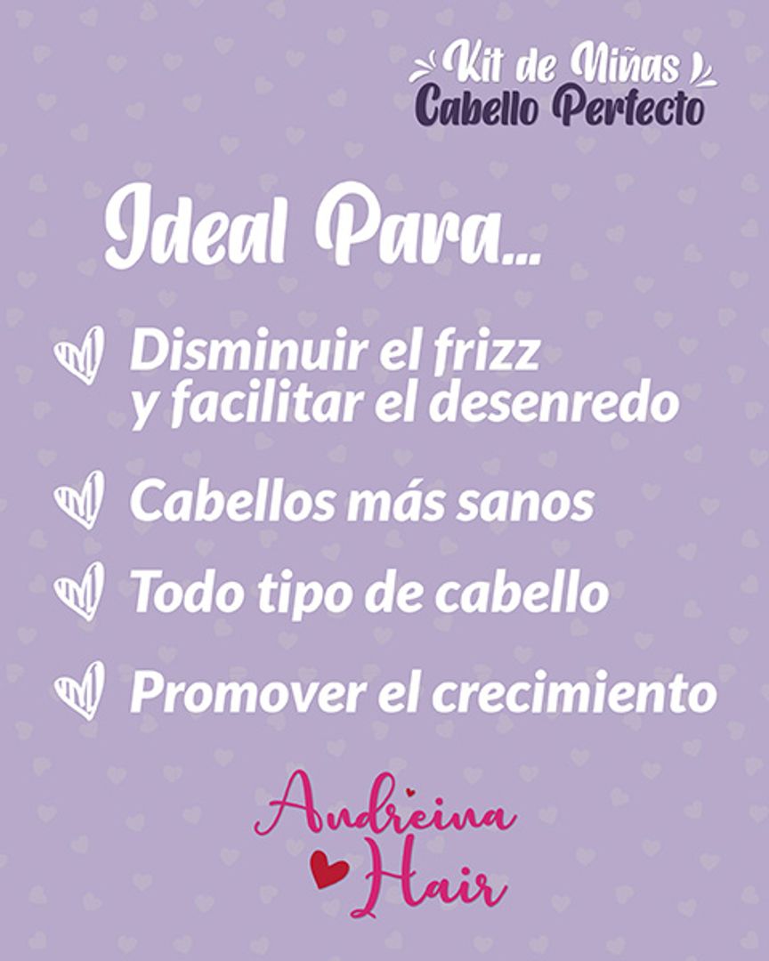 Brillo de Seda kit keratina para niñas “Andreina Hair”