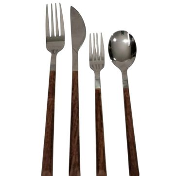 CUBIERTOS MARRONES - imagen 1