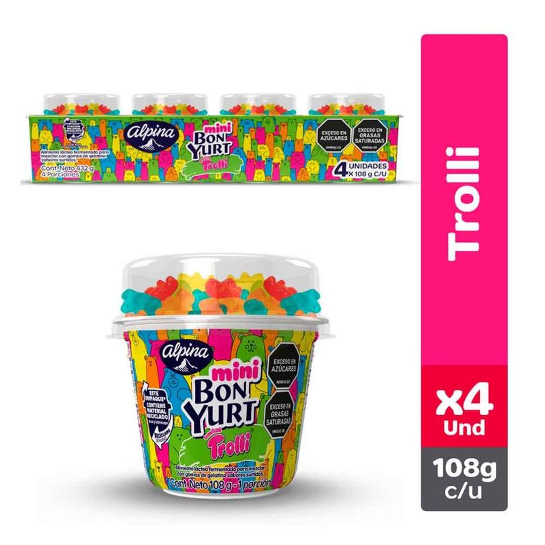 PACK BON YURT TROLLI*4*108G