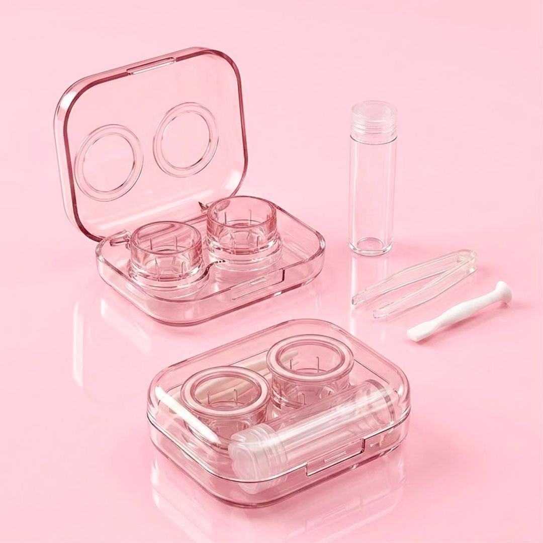 ESTUCHE PARA LENTES CRISTAL ROSADO