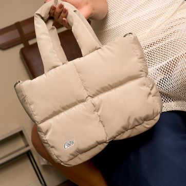 MINI PUFFY BAG DALIA NUDE - imagen 1