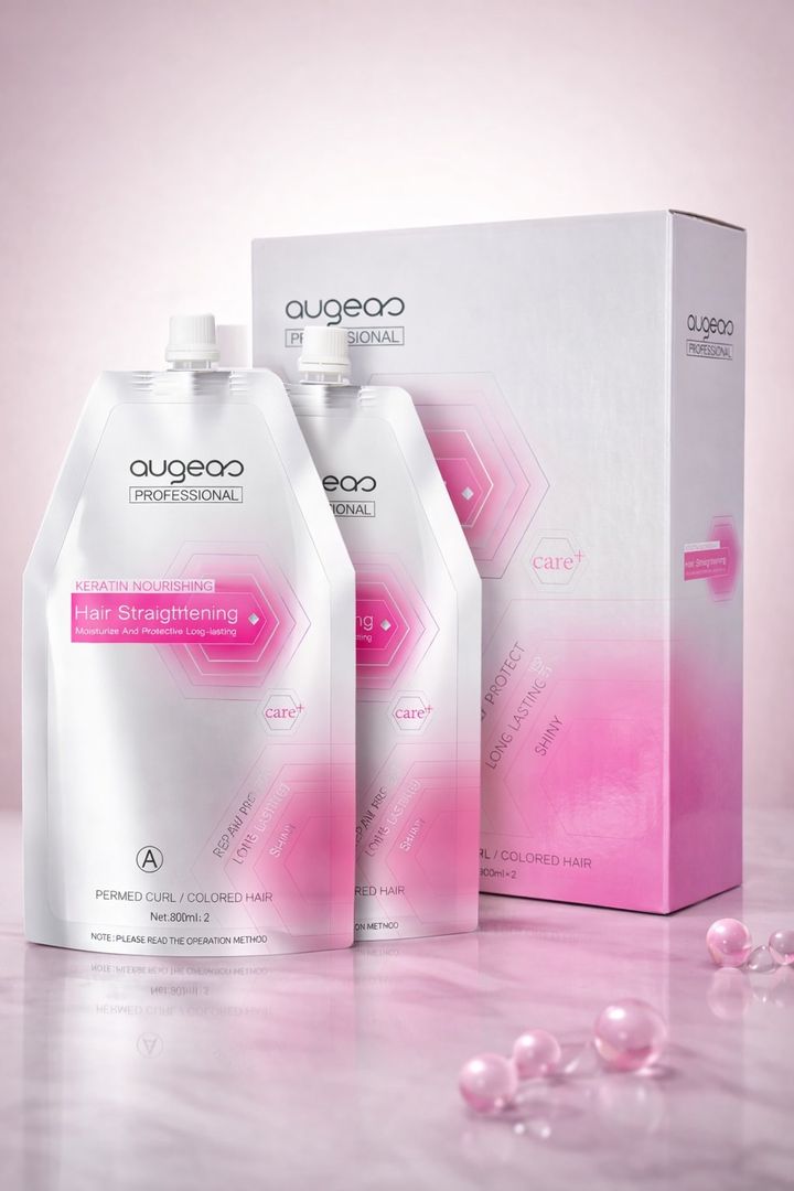 Keratina profesional para cabello ondulado o tinturado Augeas FAJ-577