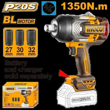 Imagen del producto LLAVE DE IMPACTO 3/4 INALAMBRICA 20V 1350NM