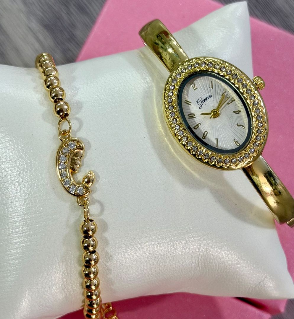 Reloj  aro + pulsera