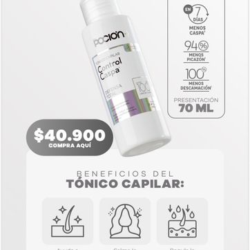 Imagen del producto Tónico capilar control caspa 