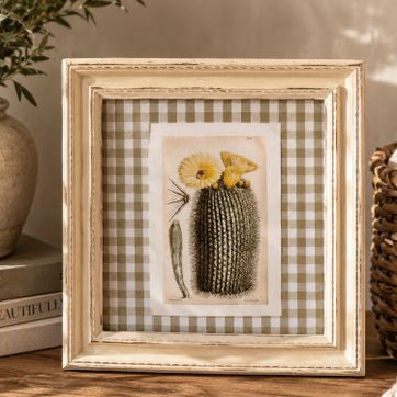 Cuadrito Vichy Cactus 2 - imagen 1