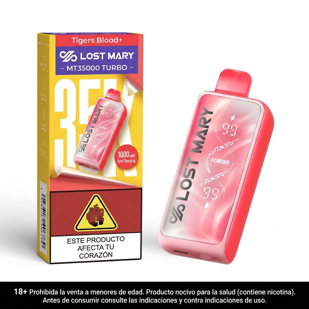 Lost Mary Tigers Blood 35.000 Puffs Mt Turbo