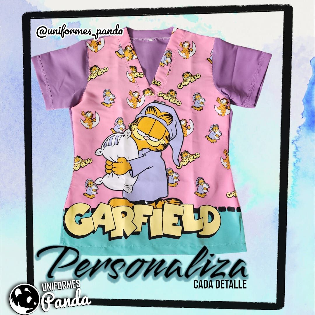 Uniforme antifluido estampado en frente