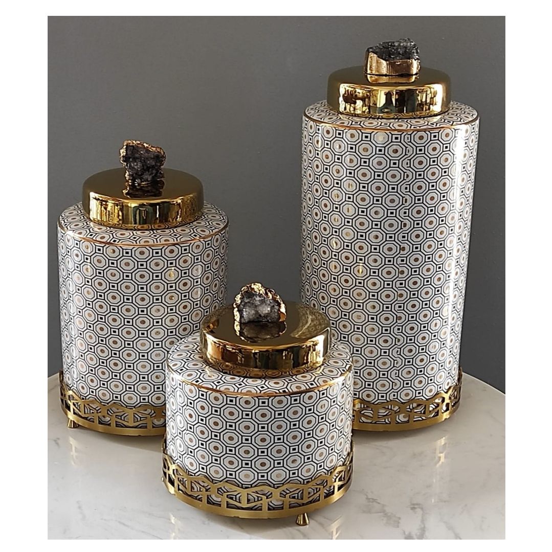 Ánforas Cerámica Tapa Cuarzo