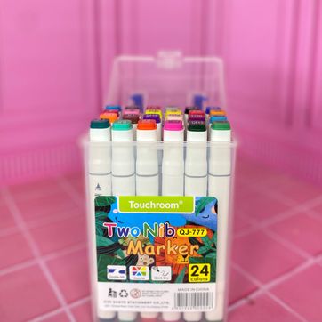 MARCADORES DOBLE PUNTA X24 UNIDADES - imagen 1