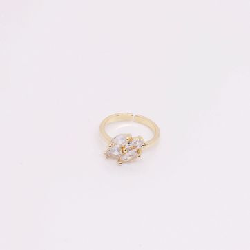 Imagen del producto ANILLO FALANGE FLOR AJUSTABLE RODINADO