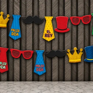 Imagen del producto BANDERÍN TROQUELADO 13 PZS