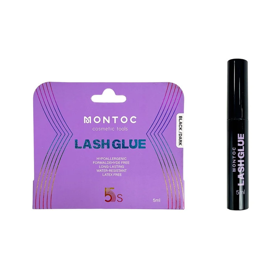 PEGA PARA PESTAÑAS LASHGLUE COLOR NEGRO 5ML MONTOC