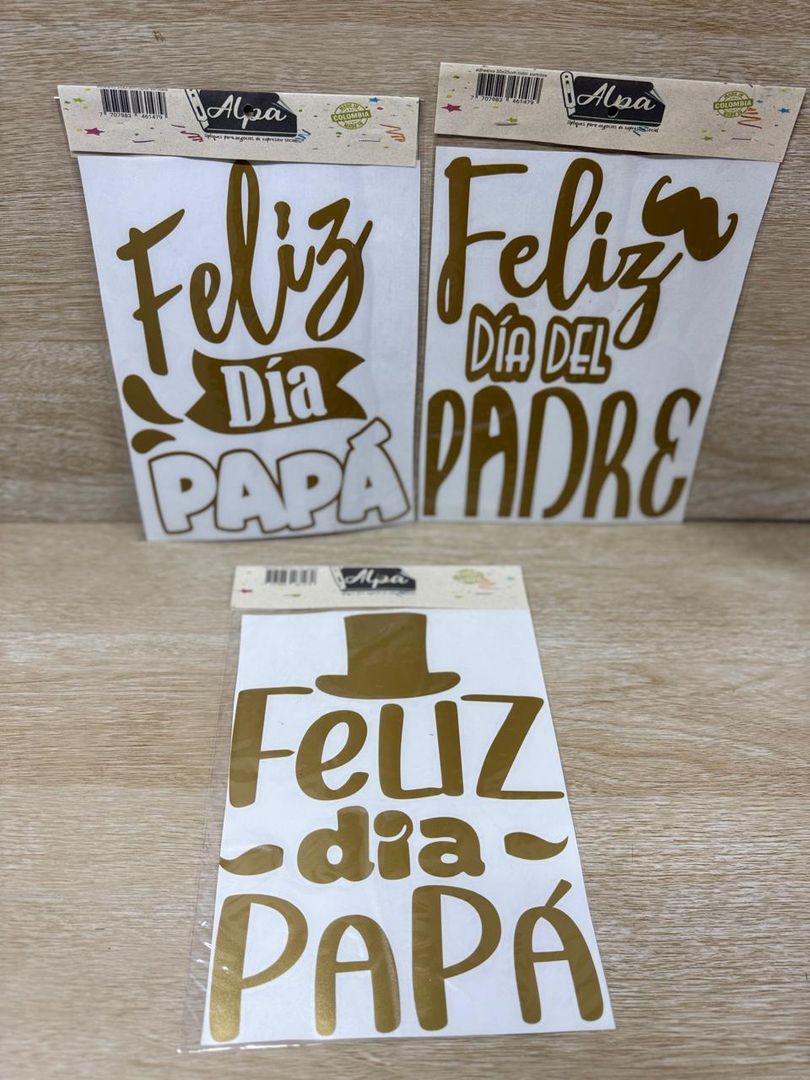 000 STICKER GRANDE "FELIZ DÌA PA`"