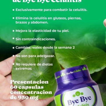 Capsulas Bye bye celulitis Gotu Kola  - imagen 5