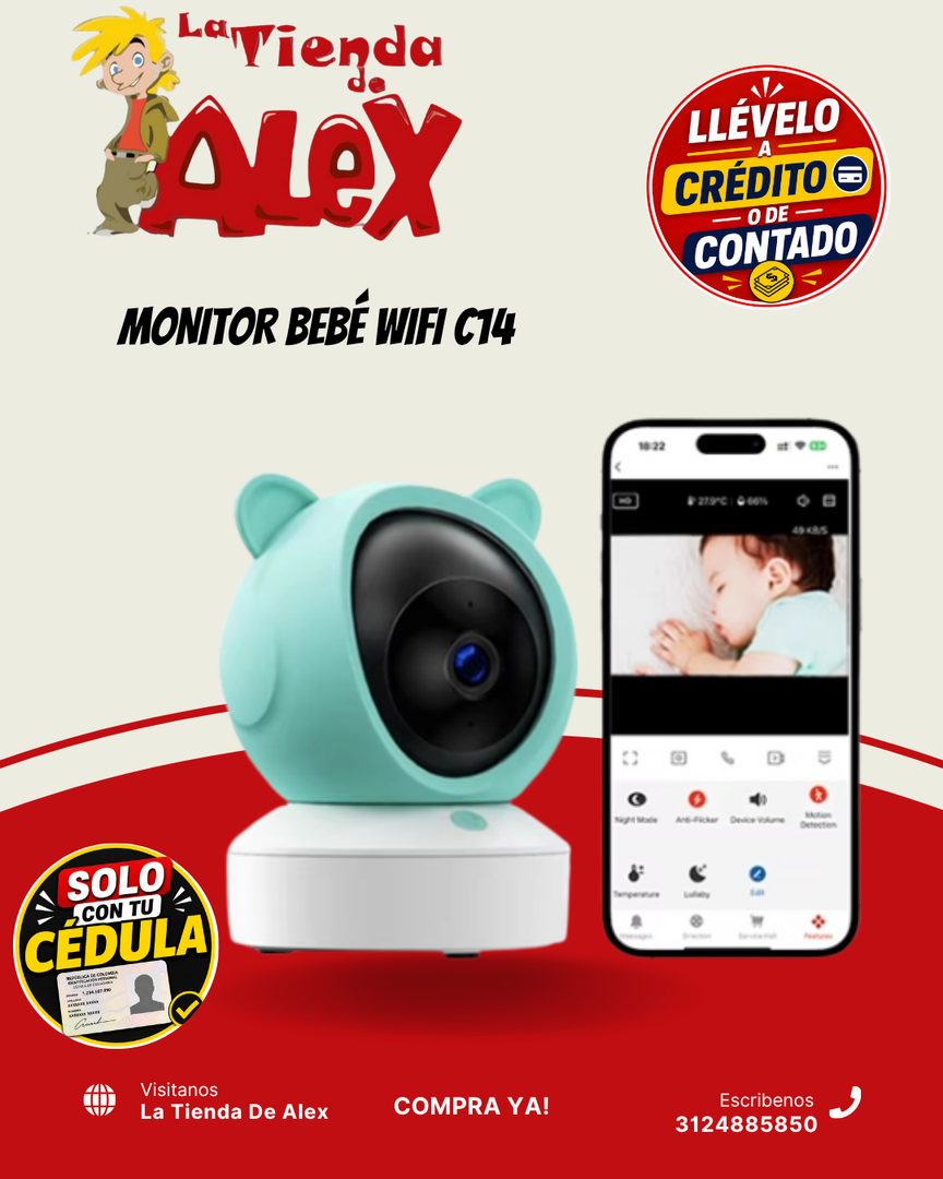 MONITOR BEBÉ WIFI C14