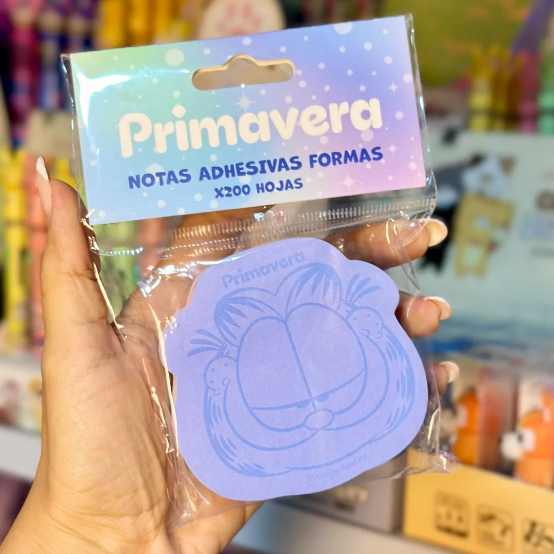 NOTAS ADHESIVAS X200 PRIMAVERA FORMAS PERSONAJES 