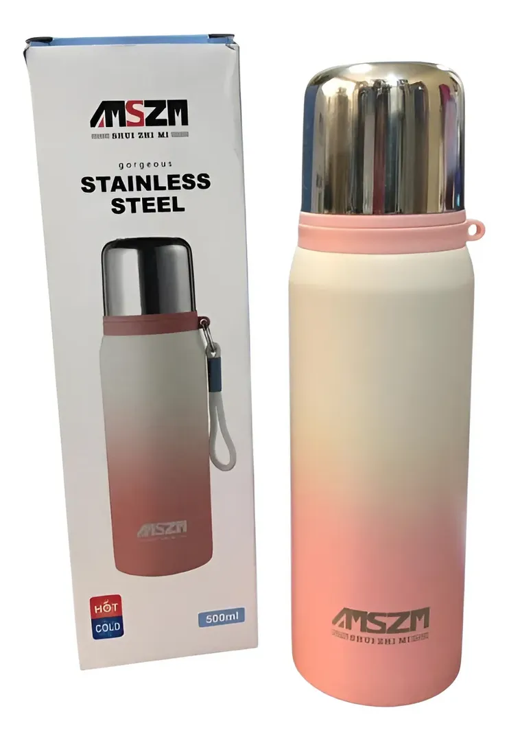 TERMO BOTELLA AGUA BOTILITO PORTATIL 500ML