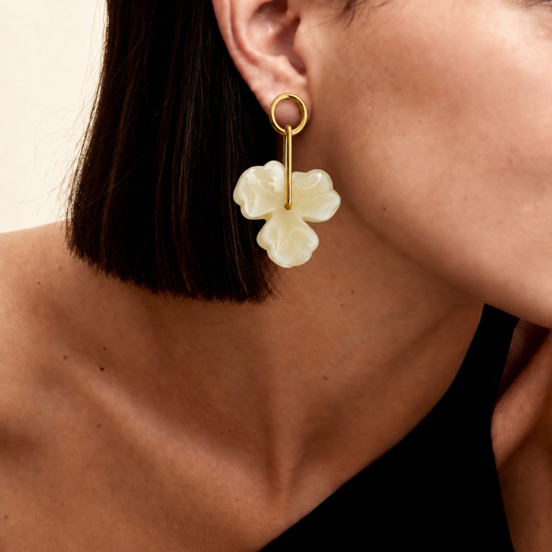 PENDIENTES FLOR NACAR
