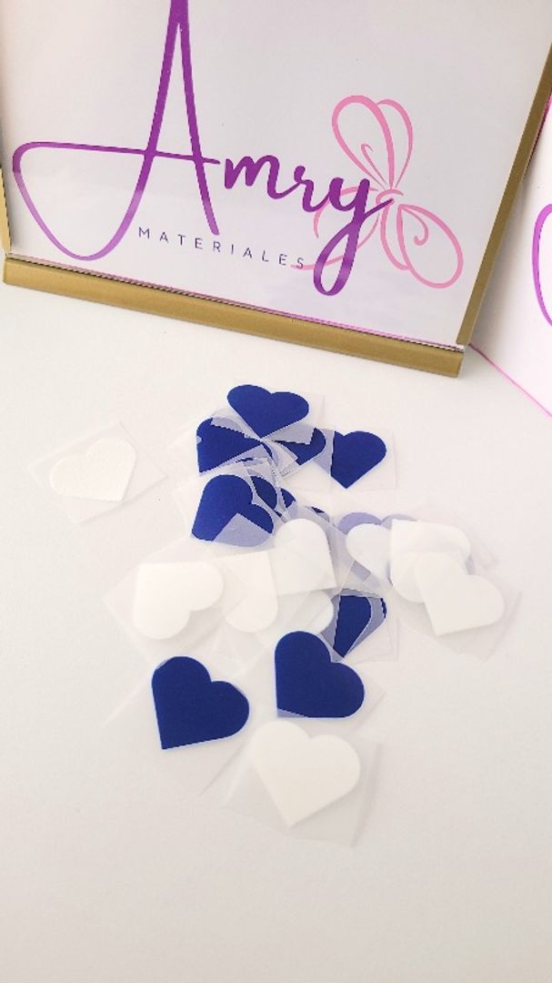 Kit 30 Sticker Corazones 