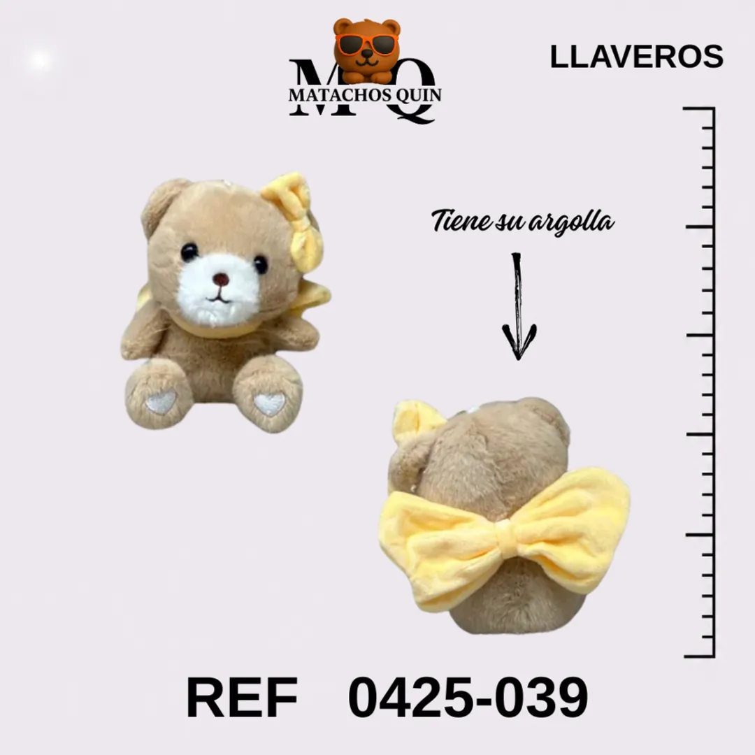 LLAVEROS DE OSITAS CON ACCESORIOS