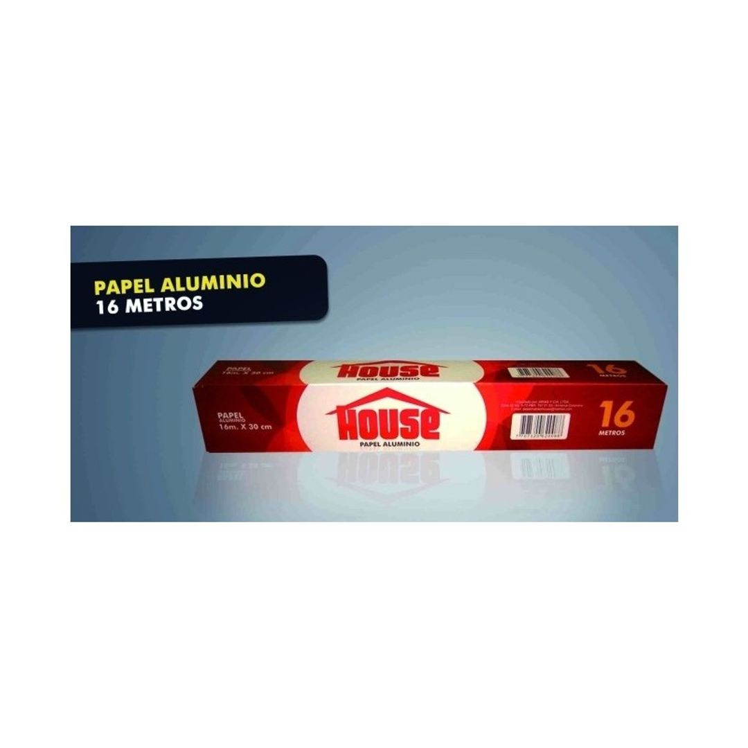 PAPEL ALUMINIO HOUSE * 16M