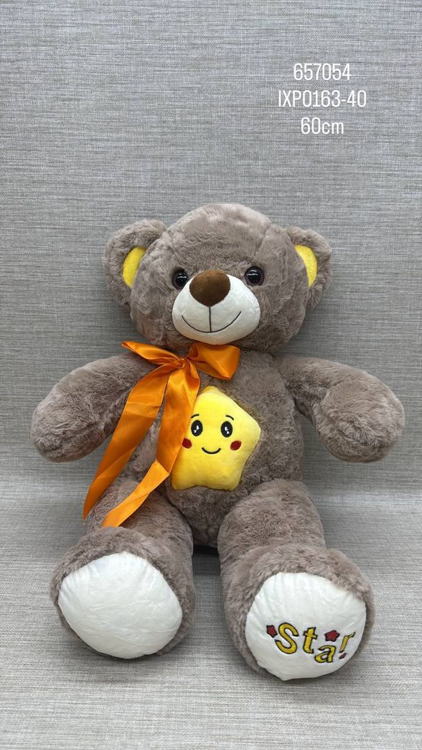 OSO SURTIDO CON ESTRELLA 45 CM