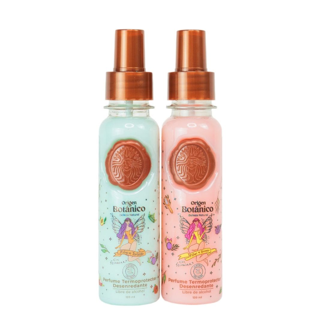 Duo origen botanico ritual perfume desenredante Termoprotector capilar  Ritual botanico