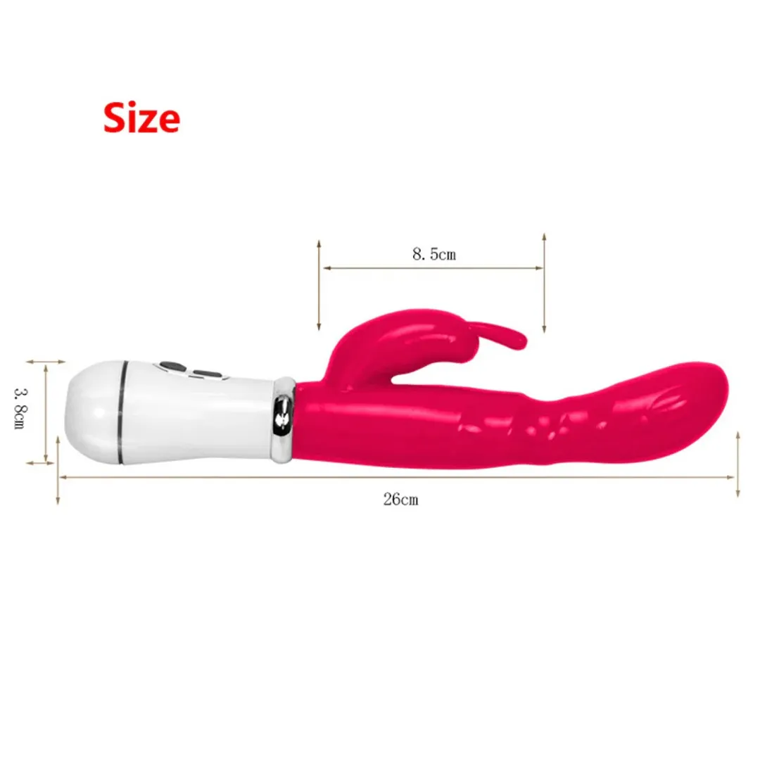 VIBRADOR CON ESTIMULADOR DE CLÍTORIS G POINT RECARGABLE