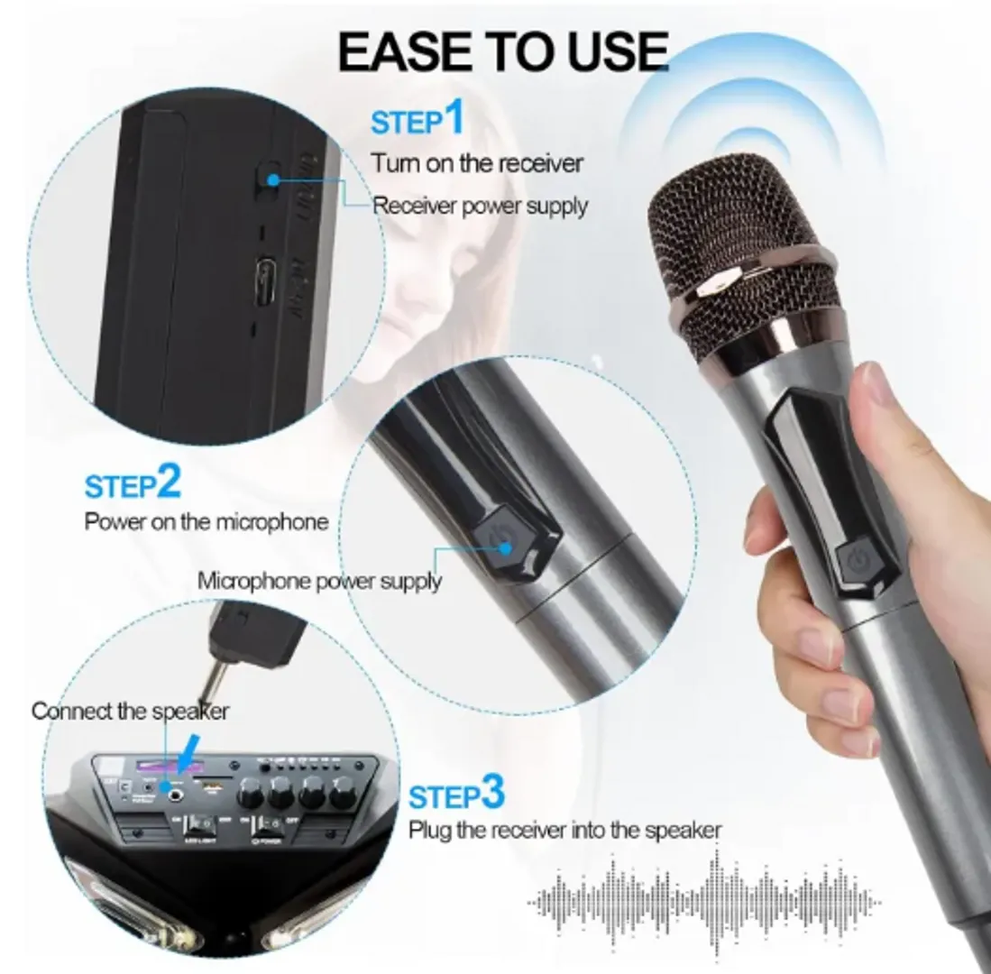 MICROFONO PROFESIONAL INALAMBRICO RECARGABLE TTD-M55