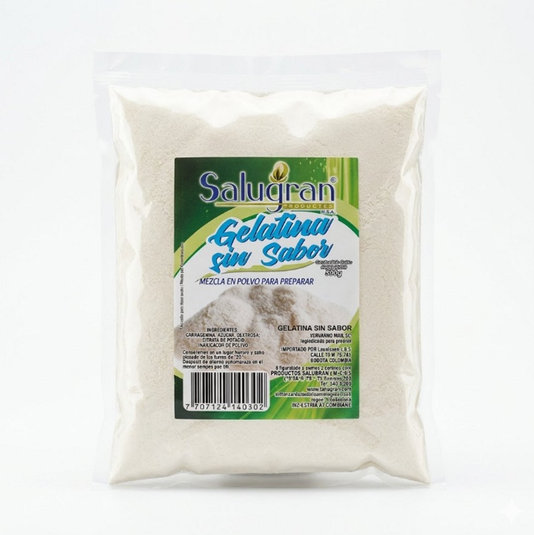 GELATINA SIN SABOR X 250GR SALUGRAN
