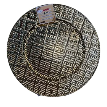 Imagen del producto SOBREPLATO PLASTICO TALLADO DORADO