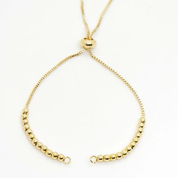 HERRAJE PULSERA BALÍN LISO RODINADO  - imagen 1