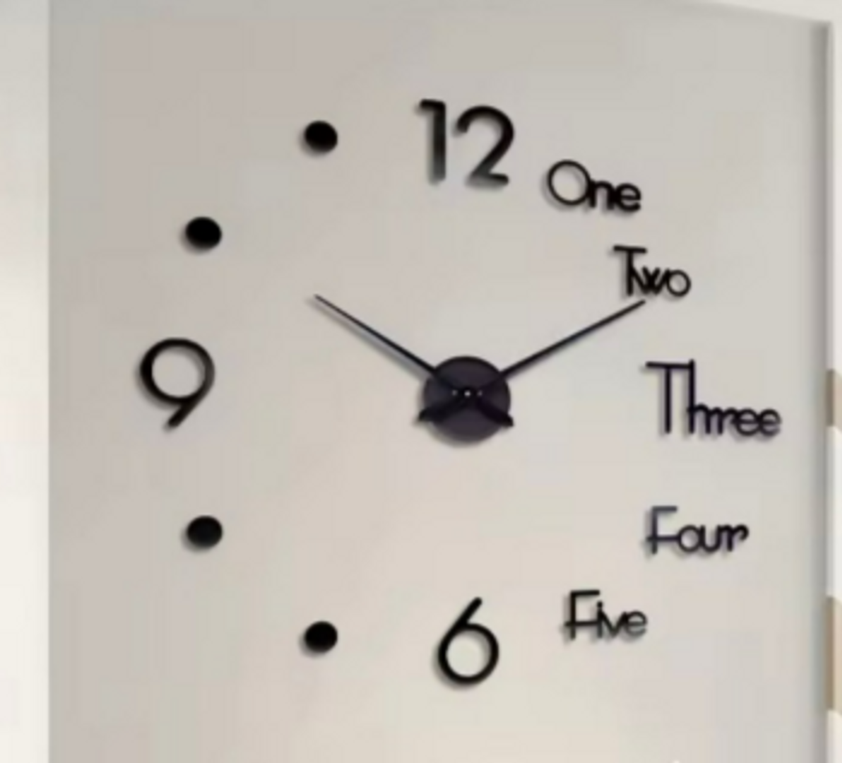 Reloj pared letras