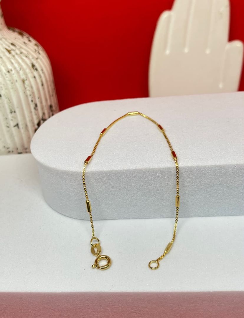 Pulsera veneciana de canutillos de 18cm
