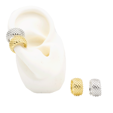 Imagen del producto EARCUFF MAYA ROMBOS BAÑO EN RODIO
