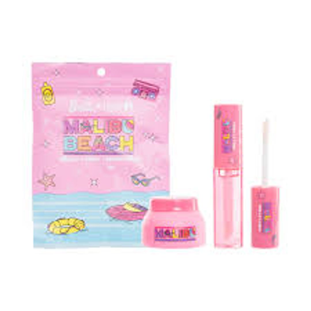 Kit brillo labial + Mascarilla Barbie Malibu trendy MT2393
