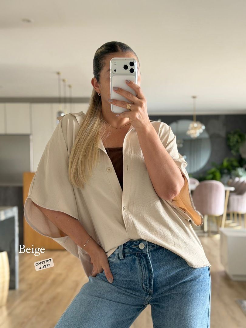 CAMISERA MANGA CORTA ANCHA VY2787