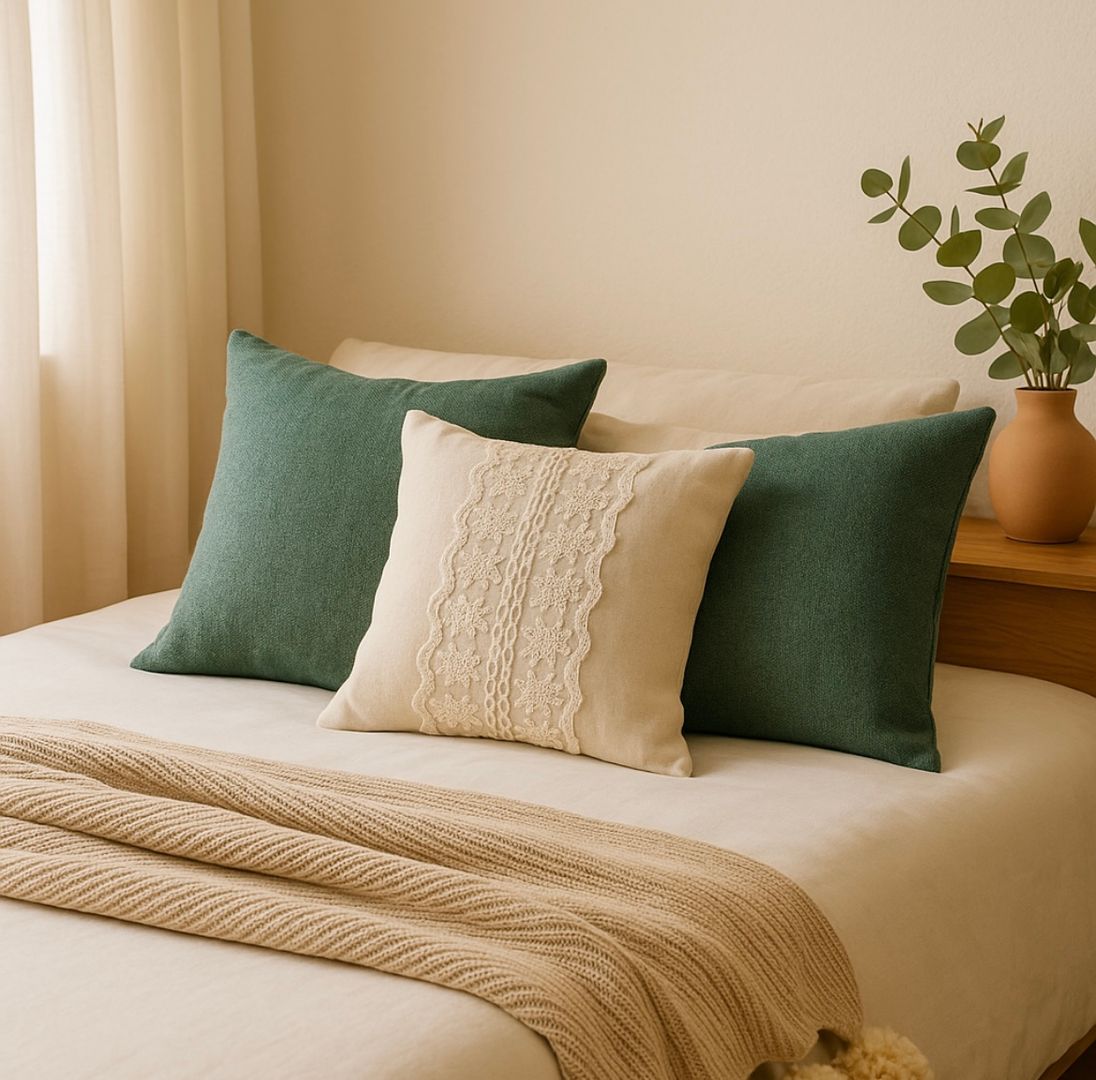 Almohadón Blue Green 44x44cm VENDIDO 