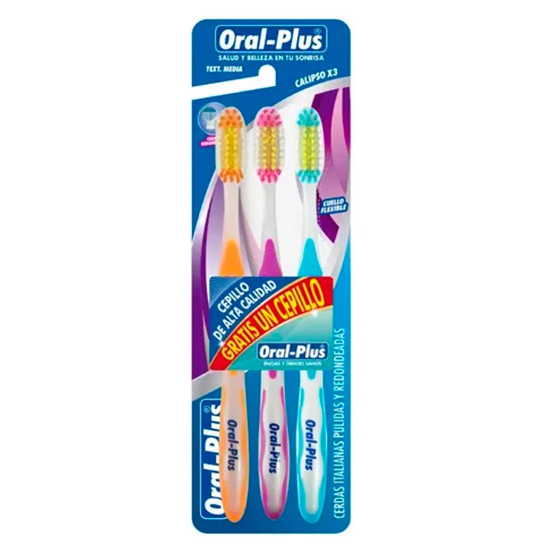 CEPILLO COMFORT MEDIO ORAL PLUS*3
