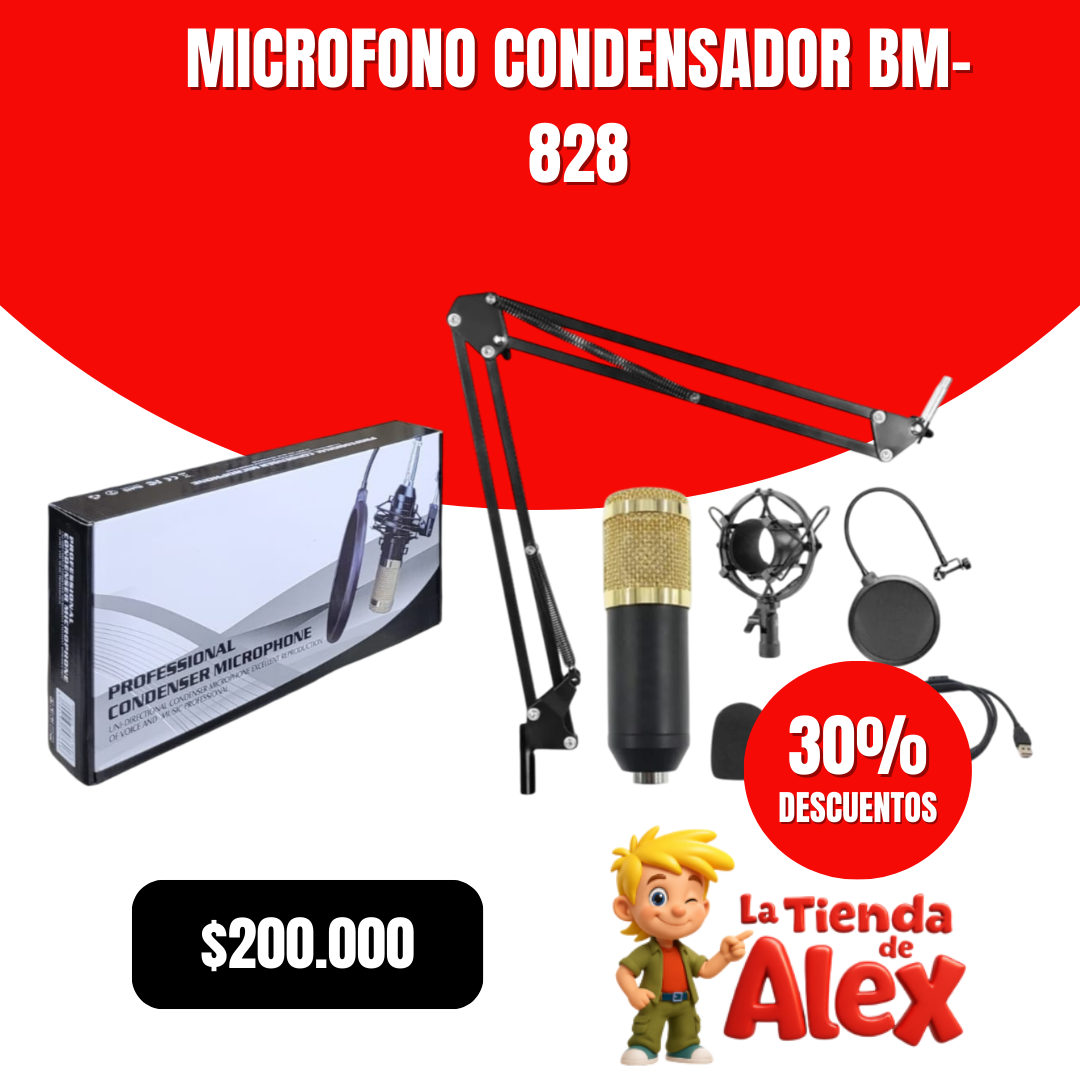 microfono condensador bm-828