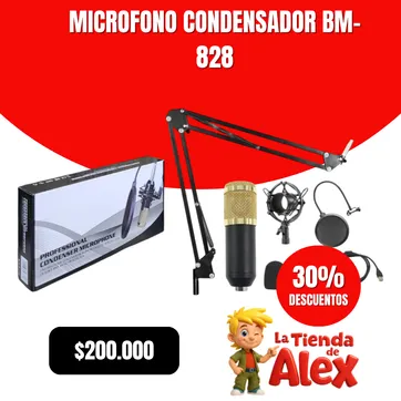 Imagen del producto microfono condensador bm-828