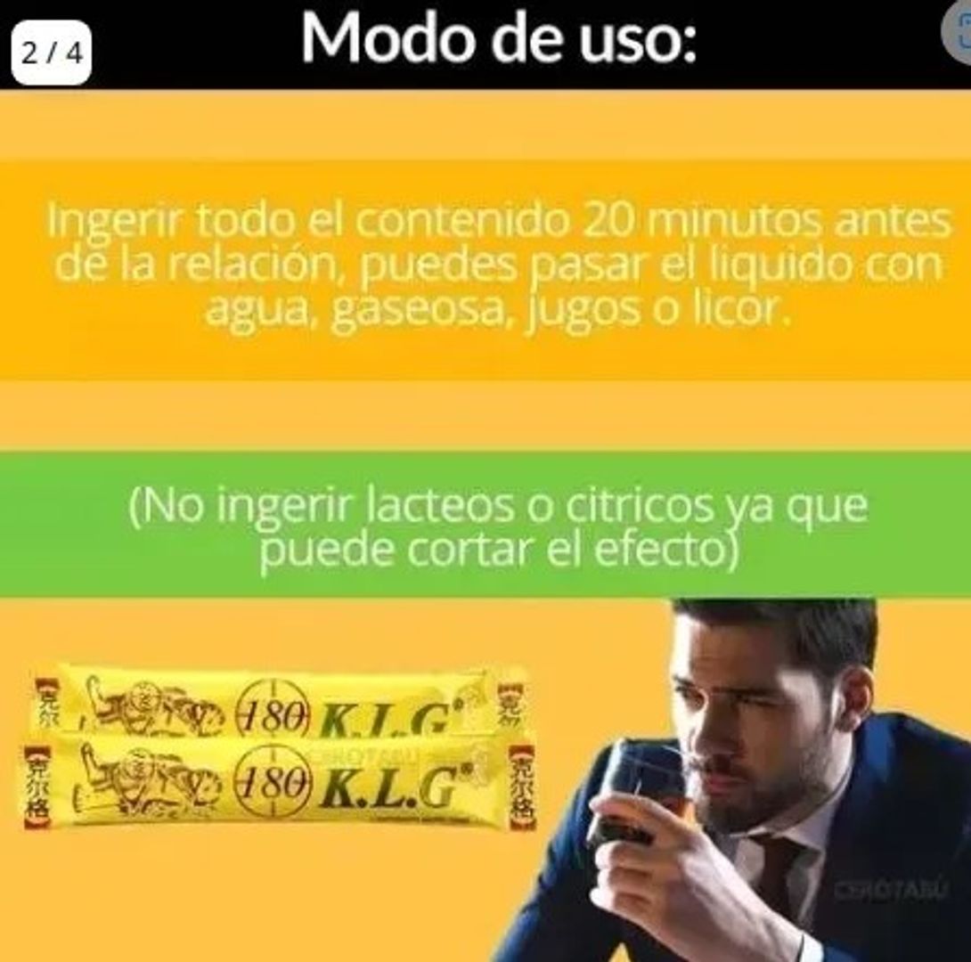 SACHET JARABE POTENCIADOR KLG 