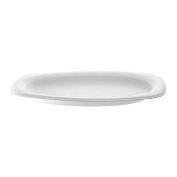 Imagen del producto   R. PLATO ESPUMADO OVALADO 19.5 X 28 CM BLANCO - PQ X 20 UND 