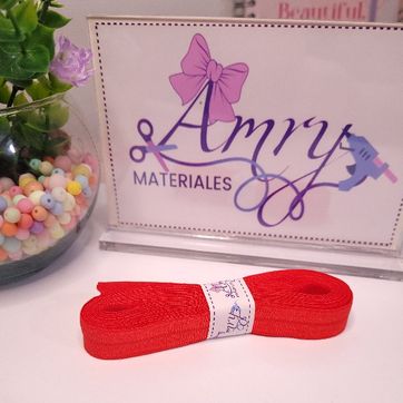 Sesgo Satinado Rojo 1.5cm  - imagen 2